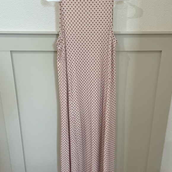 Zara Sleeveless Polka Dot Maxi Dress Size Small - Picture 1 of 14